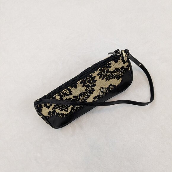 Dolce & Gabbana black gold leather satin mini shoulder bag Y2K vintage - Picture 14 of 16